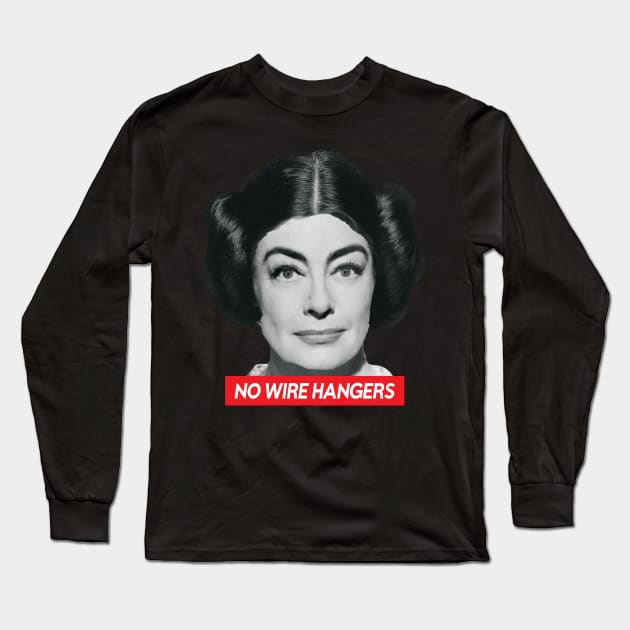 Joan Crawford \\ No Wire Hangers Long Sleeve T-Shirt by Sarah Agalo